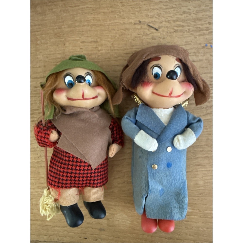 Vintage Set Of Forsum Rubber Face Dolls Made In Japan 1969